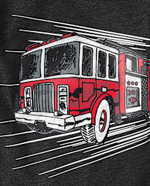 bébé et tout-petit, garçon Fire Truck T-shirt imprimé