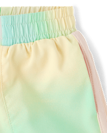 tout-petit, fille Quick Dry arc-en-ciel Marble Lined Short