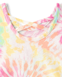 Toddler Girls Print Cross Back Top 2-Pack