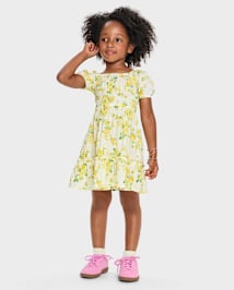 tout-petit, fille Maman et moi Floral Ruffle Robes