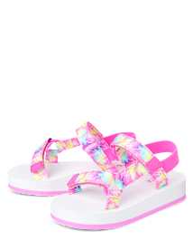 Girls Colorblock Webbed Sandals