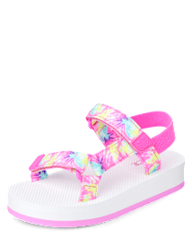 Girls Colorblock Webbed Sandals