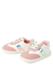 Espadrilles premiers pas à couleurs contrastées pour bébés filles