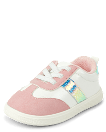 Espadrilles premiers pas à couleurs contrastées pour bébés filles