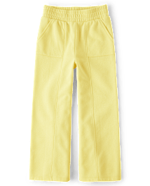 Pantalon de détente à jambe large en polaire pour fille