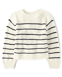Pull rayé pour fille