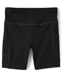 Girls Quick Dry High Rise Bike Shorts