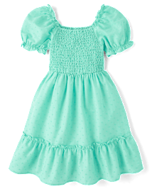 Robe à volants froncés pour maman et moi pour filles