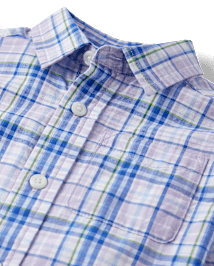 bébé et tout-petit, garçon Dad And Me à carreaux Poplin Button Up Shirt