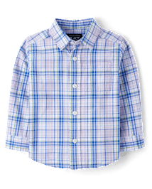 bébé et tout-petit, garçon Dad And Me à carreaux Poplin Button Up Shirt