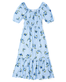 Femme Maman et moi Floral Midi Tiered Robes