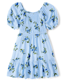 Fille Maman et moi Floral Smocked Ruffle Robes