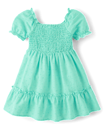 Toddler Girls Mommy And Me Smocked Ruffle Dress