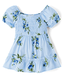 bébés filles Maman et moi Floral Smocked Ruffle Robes