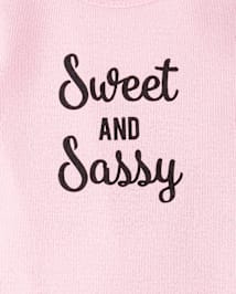 Ensemble de 4 bodys Sweet And Sassy pour bébés filles