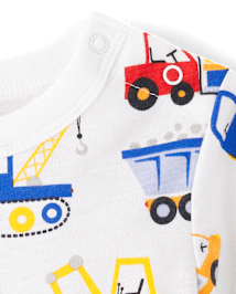Lot de 2 barboteuses de chantier pour bébé garçon
