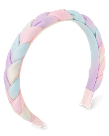 Girls Rainbow Braided Headband