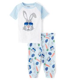 Pyjama ajusté en coton avec lunettes de soleil pour bébé et tout-petit garçon