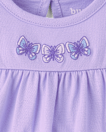 Combinaison Papillon pour bébés filles, paquet de 2