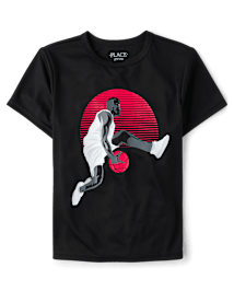 Boys Graphic Performance Top