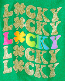 Girls St. Patrick's Day Lucky Graphic Tee
