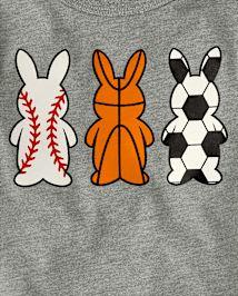 T-shirt graphique de sport de Pâques pour bébés et tout-petits garçons