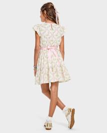 Robe à volants motif lapin pour fille