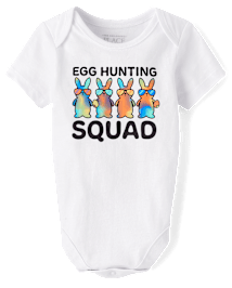 Baby Matching Family Egg Hunting Squad Graphic Bodysuit