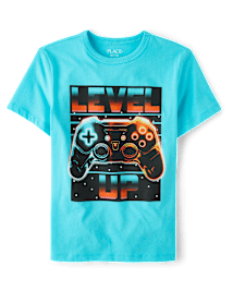 T-shirt graphique Level Up Gamer pour garçon