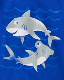Lot de 4 t-shirts à imprimé animal pour bébés et tout-petits garçons