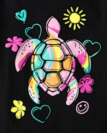 Lot de 5 t-shirts graphiques tendance pour filles