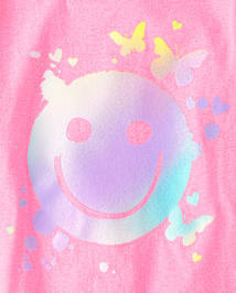 Lot de 4 t-shirts graphiques Positivity pour filles