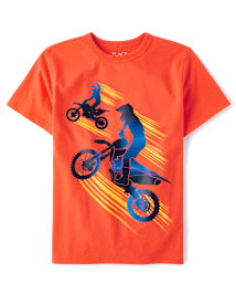 T-shirt imprimé Dirt Bike pour garçon