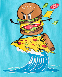 T-shirt imprimé Burger Surf pour garçon