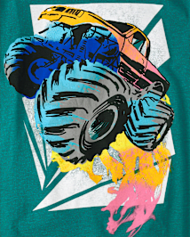 T-shirt graphique Monster Truck pour garçon