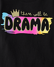 Bébé And tout-petit, fille Drama T-shirt imprimé
