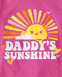 Bébé Et tout-petit, fille Daddy's Sunshine T-shirt imprimé