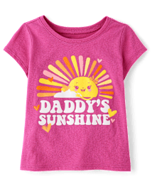 Bébé Et tout-petit, fille Daddy's Sunshine T-shirt imprimé