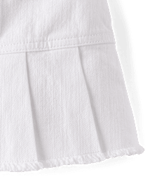 Girls Pleated Twill Skort