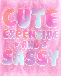 T-shirt graphique impertinent pour bébé et petite fille