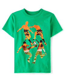 Boys Soccer Beach Graphic Tee