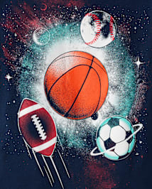 T-shirt graphique Sports Space pour garçons