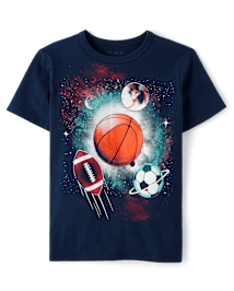 T-shirt graphique Sports Space pour garçons