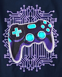 T-shirt graphique Glow Gamer pour garçon