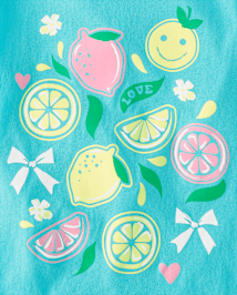 Girls Lemon Graphic Tee