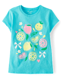 Girls Lemon Graphic Tee
