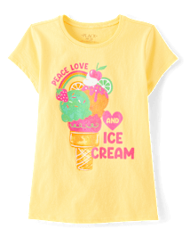 Girls Ice Cream Graphic Tee