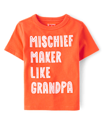 T-shirt graphique Mischief Maker pour bébé et tout-petit garçon