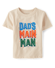 Baby And Toddler Boys Dad's Main Man Graphic Tee
