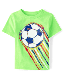 T-shirt graphique à motif de ballon de football pour bébé et tout-petit garçon